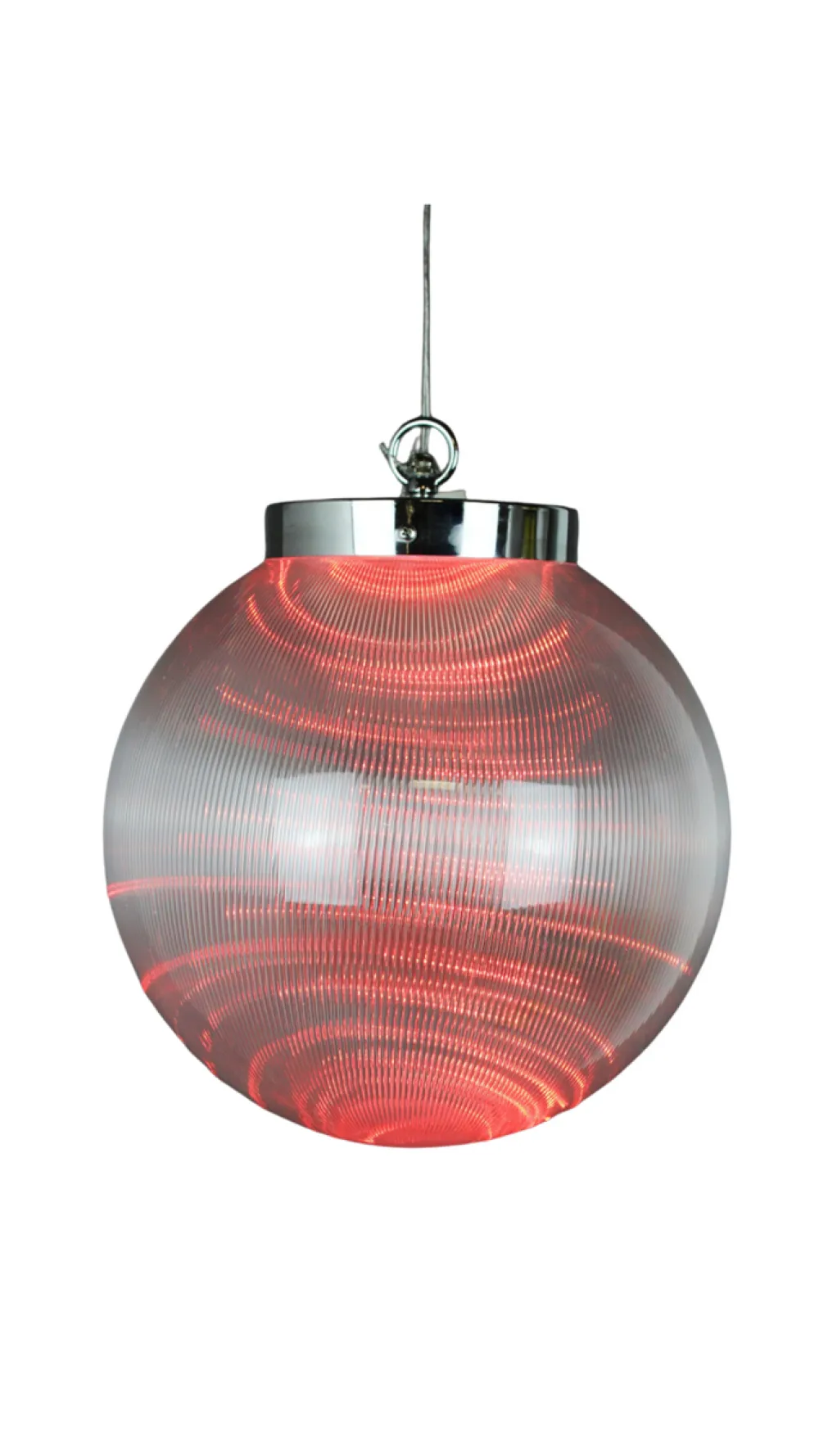 Decorator's Warehouse 12" Borealis Ball Lighted LED - Red > Christmas Sale|Indoor Lighting