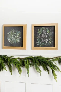 Decorator's Warehouse 14” Botanical Wood Wall Decor > Best Sellers|Luxe Noel