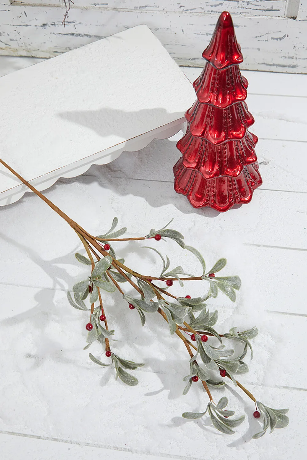Decorator's Warehouse 29” Boxwood Berry Spray - Red & Green > Kristin'S Picks|Christmas Sprays