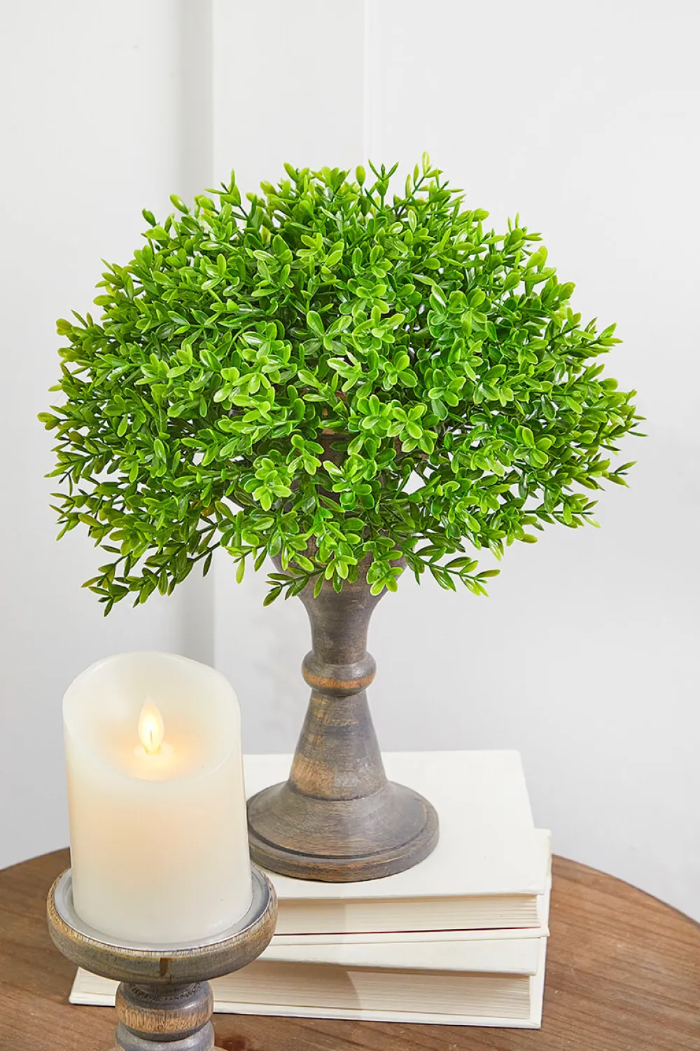 Decorator's Warehouse 10" Boxwood 1/2 Orb > Spring Greenery|Christmas Decor