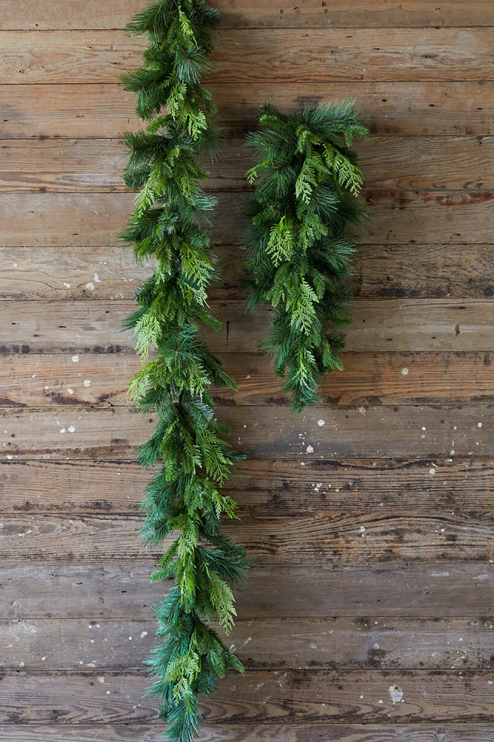 Decorator's Warehouse 29" Bristle Pine With Natural Touch Evergreen Teardrop > Natural Greenery|Christmas Teardrops