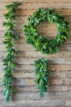Decorator's Warehouse 36" Bristle Pine With Natural Touch Evergreen Wreath > Cardinal|36"