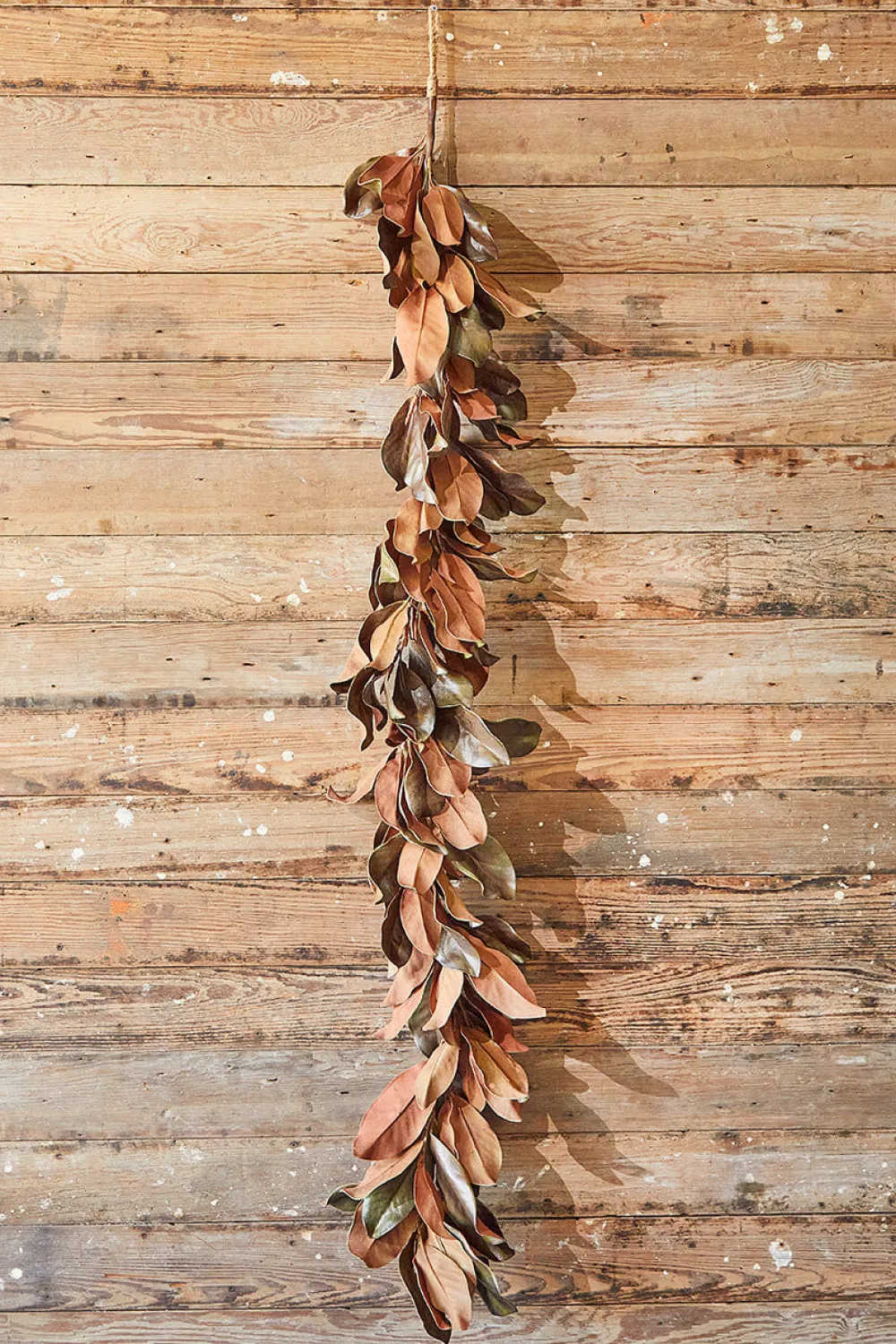 Decorator's Warehouse 35" Bronzed Magnolia Leaf Garland > Heritage Plaid