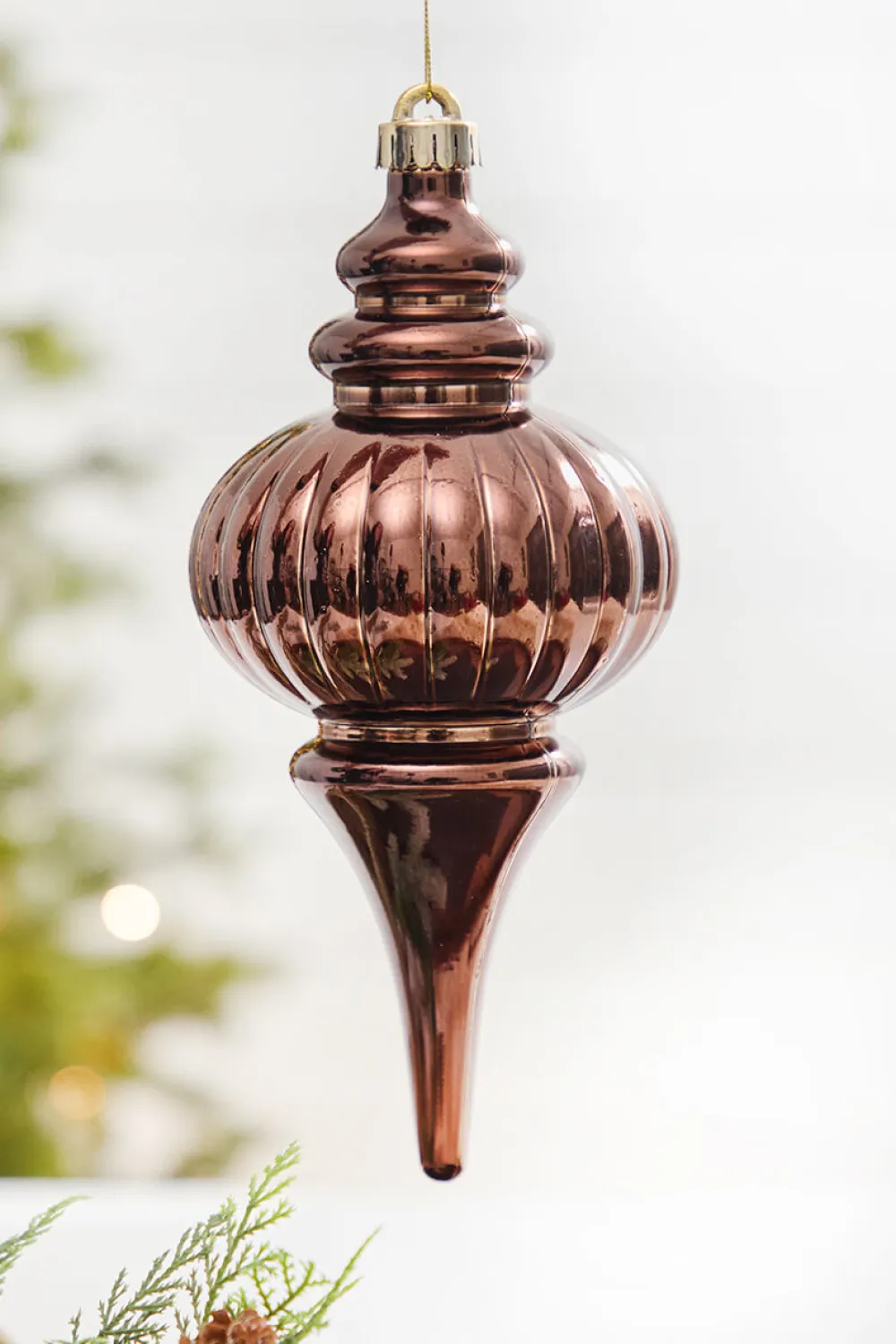 Decorator's Warehouse 10" Bronze Finial > Christmas Decor|Shatterproof