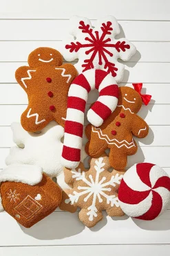 Decorator's Warehouse Brown Gingerbread House Pillow > Christmas Decor|Christmas Textiles