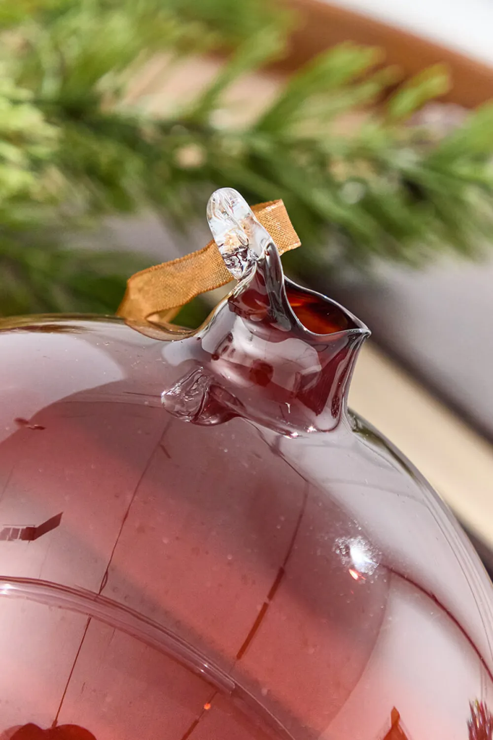 Decorator's Warehouse 6" Brown Glass Blown Ornament > Fall Decor|Christmas Decor