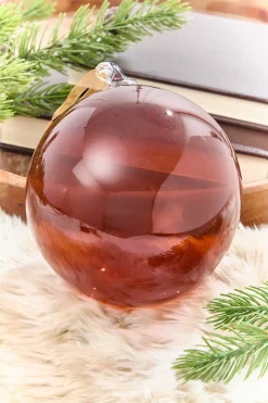 Decorator's Warehouse 6" Brown Glass Blown Ornament > Fall Decor|Christmas Decor
