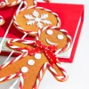 Decorator's Warehouse 27" Brown, White and Red Gingerbread Spray > Christmas Decor|Christmas Sprays