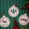 Decorator's Warehouse Buffalo Check Metal Holiday Design Christmas Ornaments > Christmas Sale|Christmas Decor