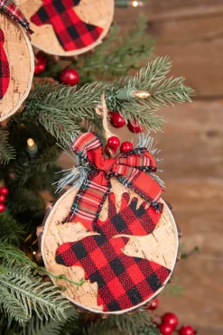 Decorator's Warehouse 6” Buffalo Plaid Animal Ornament > Sale|Christmas Sale