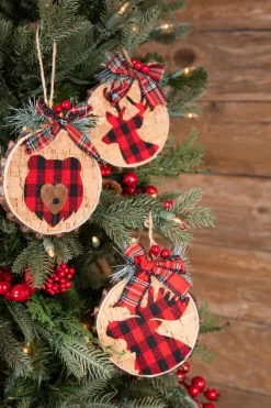 Decorator's Warehouse 6” Buffalo Plaid Animal Ornament > Sale|Christmas Sale
