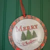 Decorator's Warehouse 6.6” Buffalo Plaid Metal Christmas Ornaments > Christmas Ornaments|Christmas Ornaments