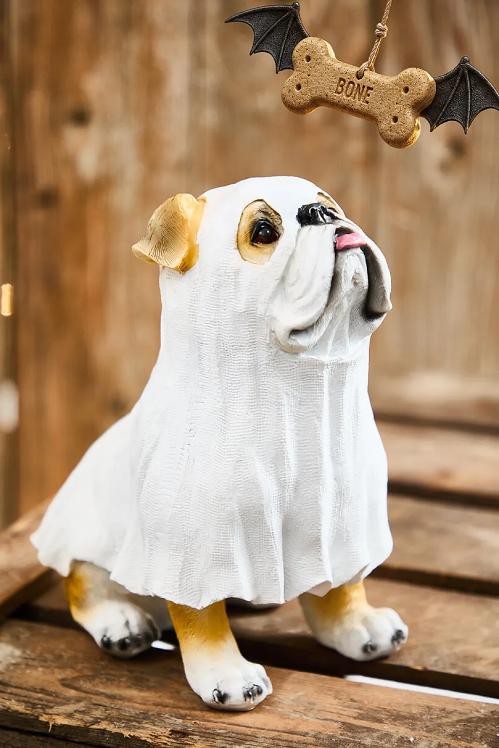Decorator's Warehouse 9" Bulldog Ghost Tabletop Halloween Figure > Halloween|Halloween