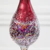 Decorator's Warehouse 15.5" Burgundy Glass Drop Ornament > Christmas Decor|Jewel Tones