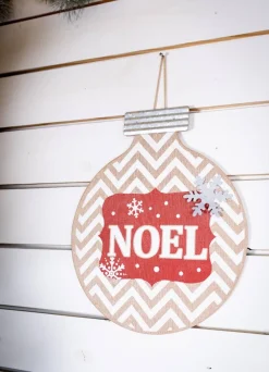Decorator's Warehouse Burlap Ornament Wall Hangings > Farmhouse|Christmas Decor