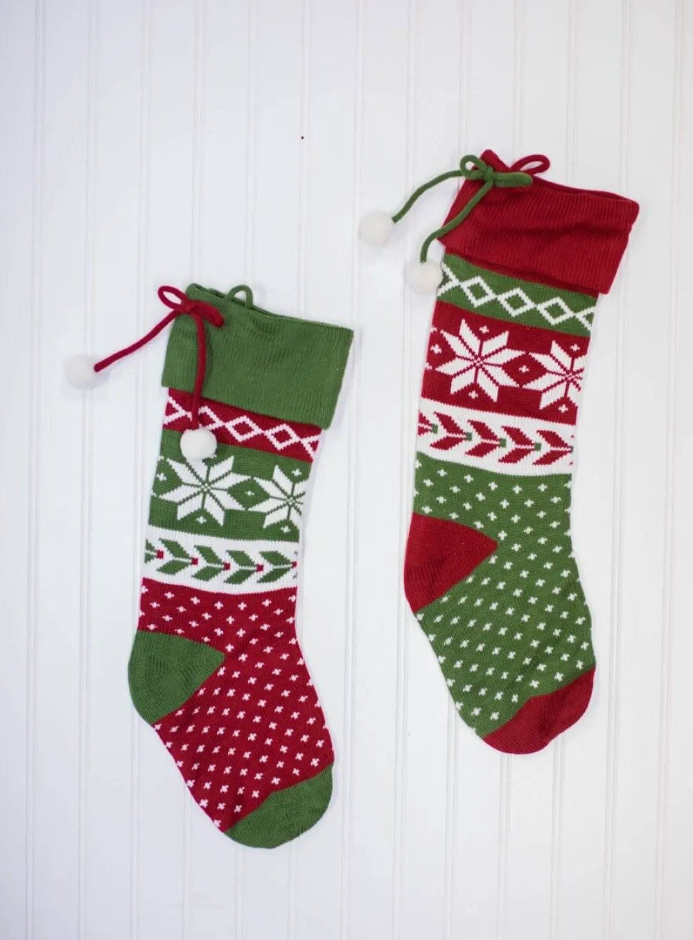 Decorator's Warehouse 21” Cable Knit Sweater Stocking > Christmas Textiles|Christmas Decor