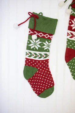 Decorator's Warehouse 21” Cable Knit Sweater Stocking > Christmas Textiles|Christmas Decor