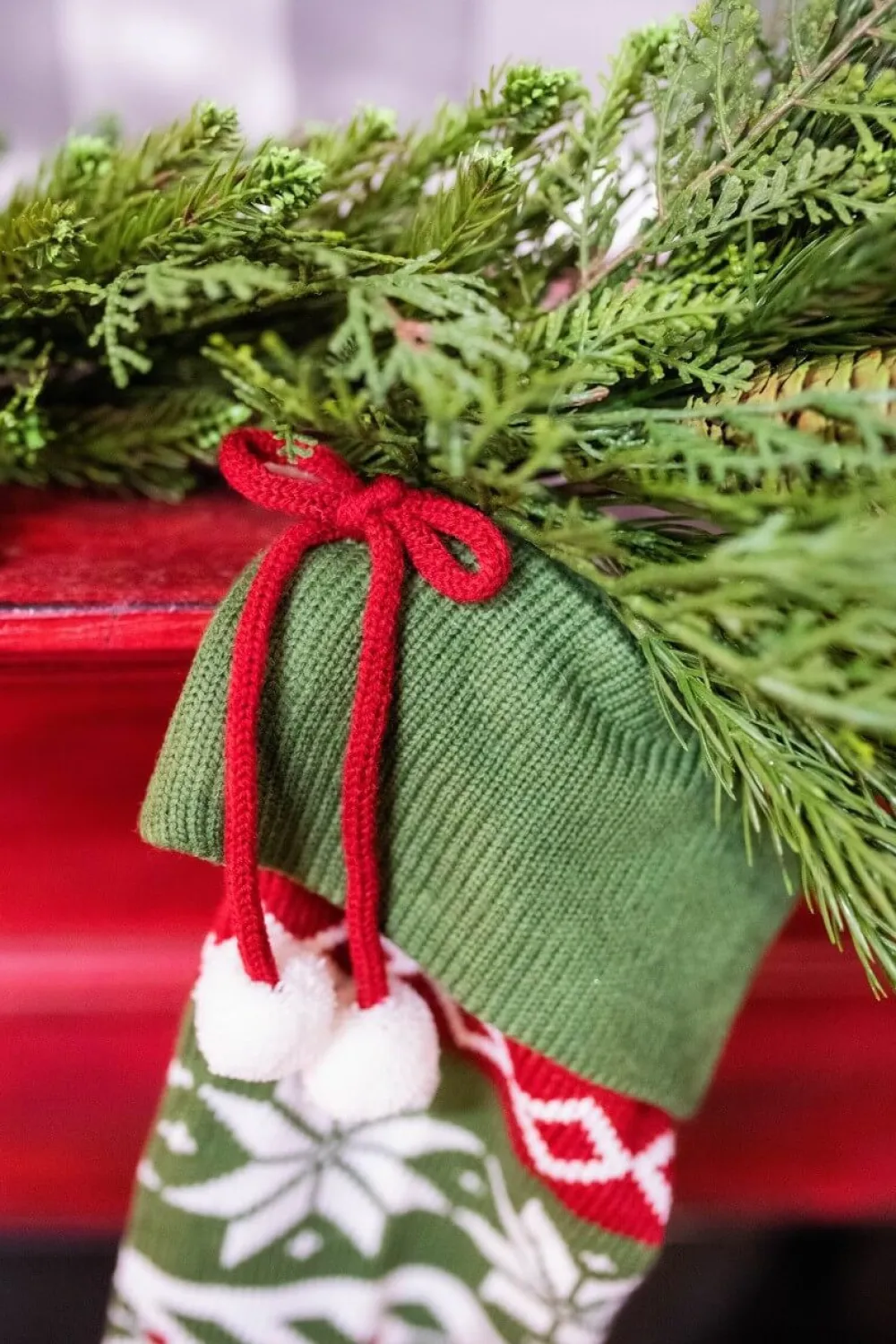 Decorator's Warehouse 21” Cable Knit Sweater Stocking > Christmas Textiles|Christmas Decor