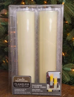 Decorator's Warehouse Candle Impressions Flameless Real Wax LED Candles - Set of 2 > Sale|Christmas Sale