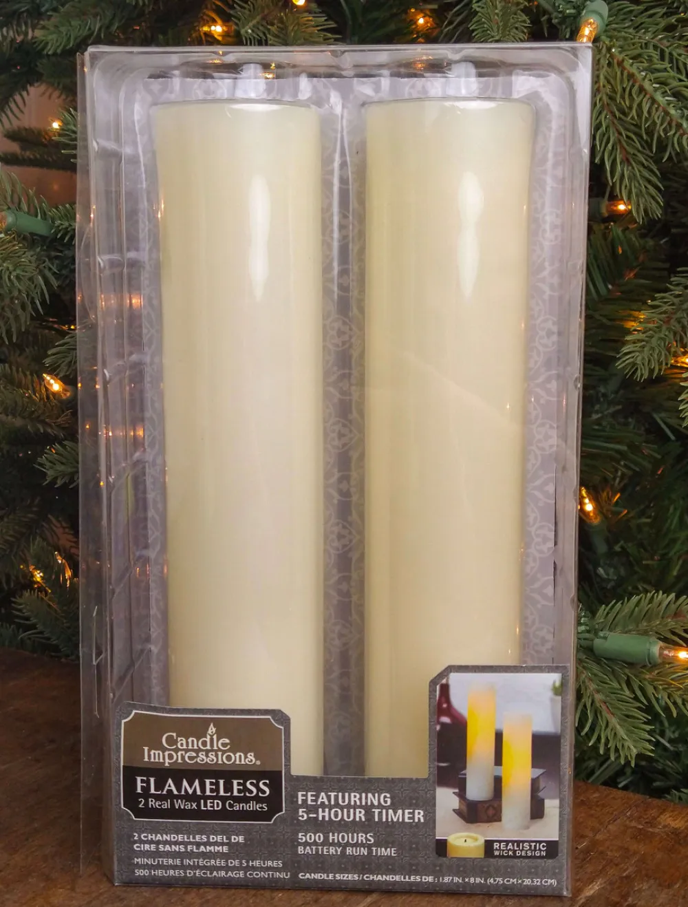 Decorator's Warehouse Candle Impressions Flameless Real Wax LED Candles - Set of 2 > Sale|Christmas Sale