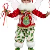 Decorator's Warehouse 21" Candycane Holly Fairy on Base - Mark Roberts > Mark Roberts