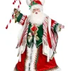 Decorator's Warehouse 35" Candy Cane Santa - Mark Roberts > Mark Roberts