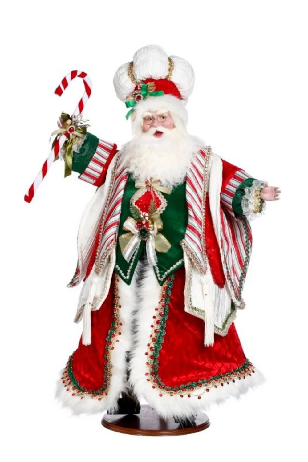 Decorator's Warehouse 35" Candy Cane Santa - Mark Roberts > Mark Roberts