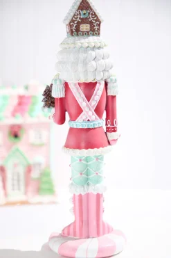 Decorator's Warehouse 18" Candy Nutcracker with Cake > Santa'S Sweet Shoppe