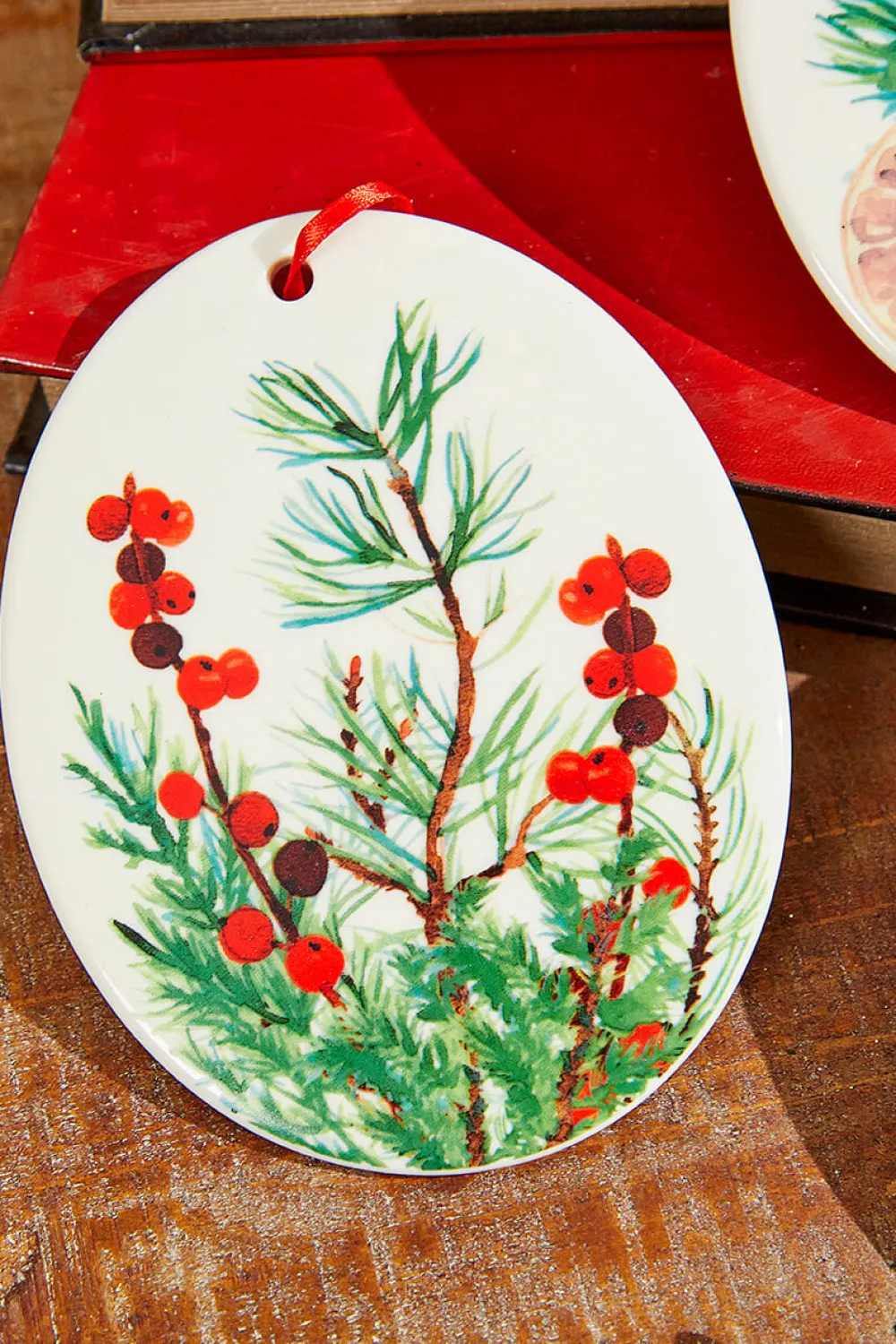 Decorator's Warehouse 5" Cardinal Ceramic Ornament > Christmas Ornaments|Cardinal