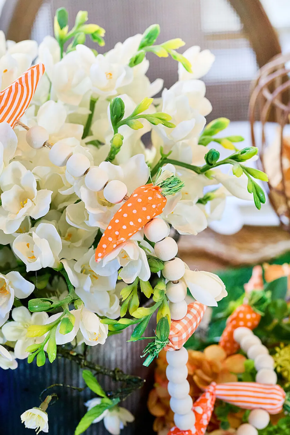 Decorator's Warehouse 48" Carrot Garland > Easter Table Decor|Easter Decor