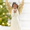 Decorator's Warehouse 9.5" Carved Resin Angel > Santas & Angels|Christmas Decor