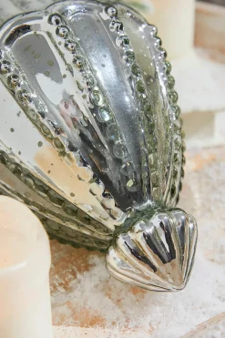 Decorator's Warehouse 10" Catherdral Antique Mercury Glass Ornament > White Christmas|Christmas Decor