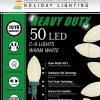 Decorator's Warehouse C9 Faceted Warm White 50 LED Light Set > Christmas Tree Lights