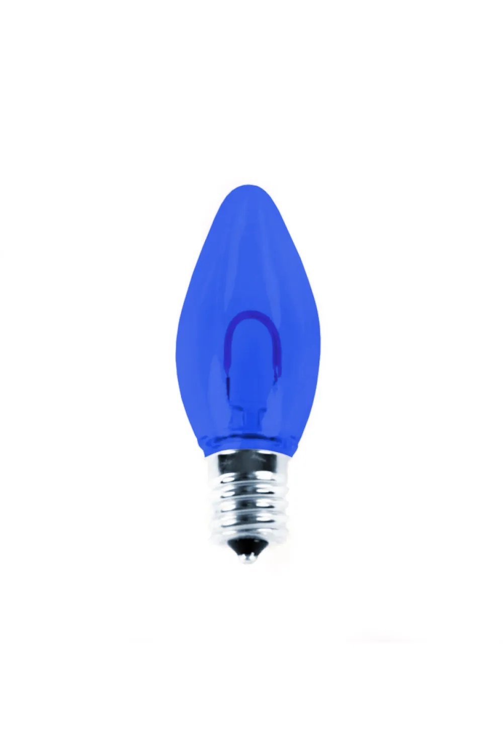 Decorator's Warehouse C9 Filament Bulb (25 bulbs/box) - Blue > Vintage Christmas Lights|C9 Bulbs