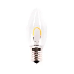Decorator's Warehouse C9 Filament Bulb (25 bulbs/box) - Pure White > Vintage Christmas Lights|C9 Bulbs