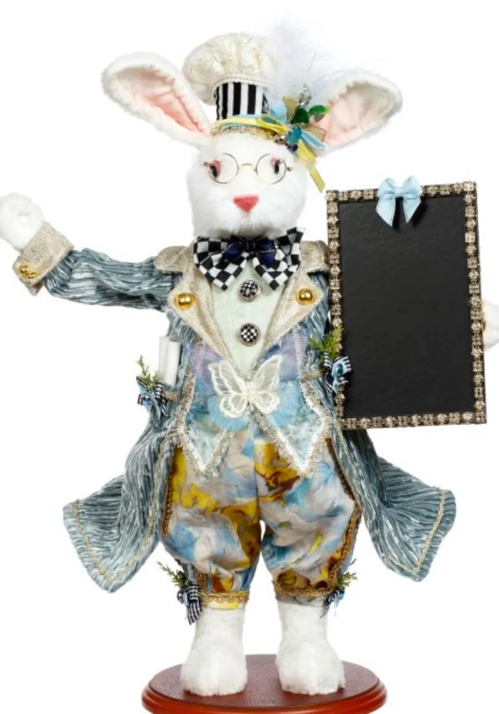 Decorator's Warehouse 20.5" Chalkboard Rabbit - Mark Roberts > Mark Roberts Easter|Mark Roberts Spring