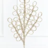 Decorator's Warehouse 28" Champagne Beaded Glitter Loop Spray > Christmas Sprays|Christmas Decor