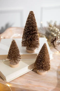 Decorator's Warehouse 5” Champagne Bottle Brush Tree > Tabletop & Accent Trees|Christmas Decor
