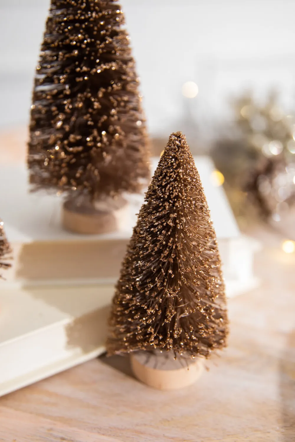 Decorator's Warehouse 5” Champagne Bottle Brush Tree > Tabletop & Accent Trees|Christmas Decor