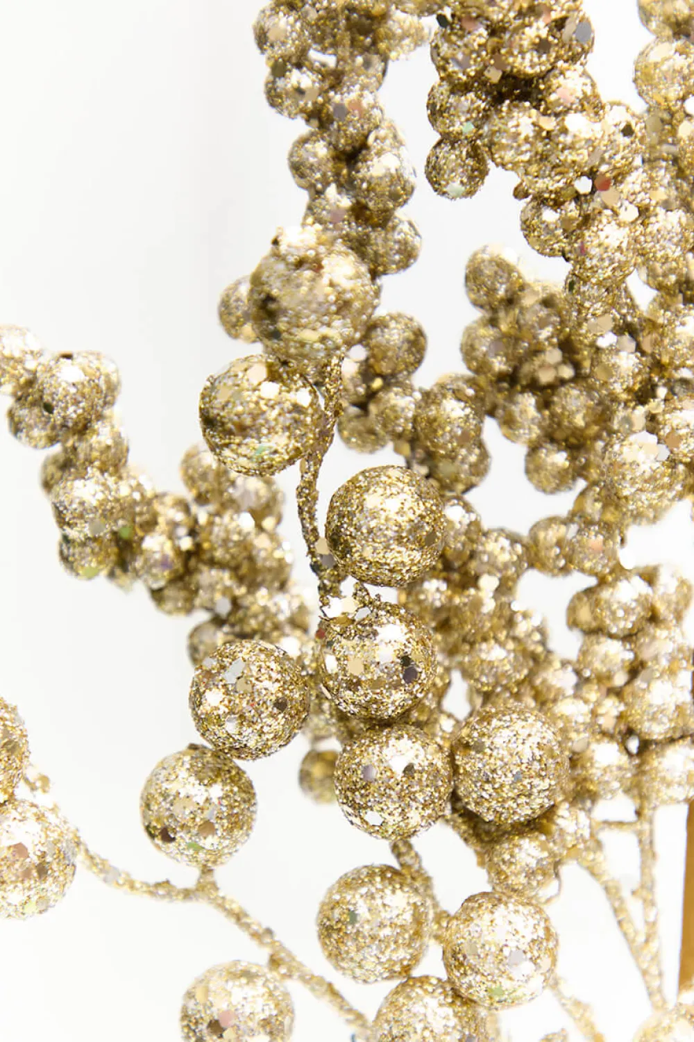 Decorator's Warehouse 20" Champagne Glitter Berry Spray > 2026 New Additions|Classic Christmas