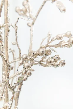 Decorator's Warehouse 56.5" Champagne Glitter Berry Weeping Spray > Christmas Sprays|Christmas Decor
