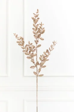 Decorator's Warehouse 30" Champagne Glitter Eucalyptus Spray > Sugar & Spice|Christmas Sprays