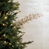 Decorator's Warehouse 29” Champagne Glitter Sequin Boxwood Berry Spray > Sugar & Spice|Christmas Sprays