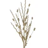Decorator's Warehouse 37” Champagne Glitter Sequin Curly Willow Ball Christmas Spray > Sugar & Spice|Christmas Sprays