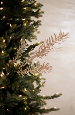 Decorator's Warehouse 30” Champagne Glitter Sequin Pine Spray > Christmas Sale|Christmas Sprays