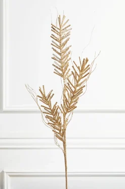 Decorator's Warehouse 30” Champagne Glitter Sequin Pine Spray > Christmas Sale|Christmas Sprays