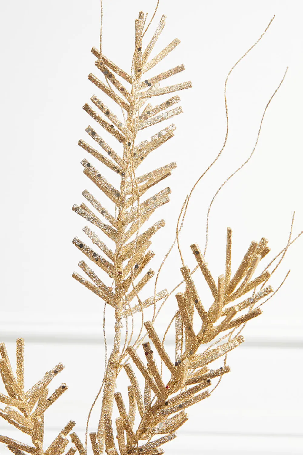 Decorator's Warehouse 30” Champagne Glitter Sequin Pine Spray > Christmas Sale|Christmas Sprays