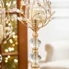 Decorator's Warehouse 19.3" Champagne Jeweled Candle Holder > Christmas Decor|Christmas Accents
