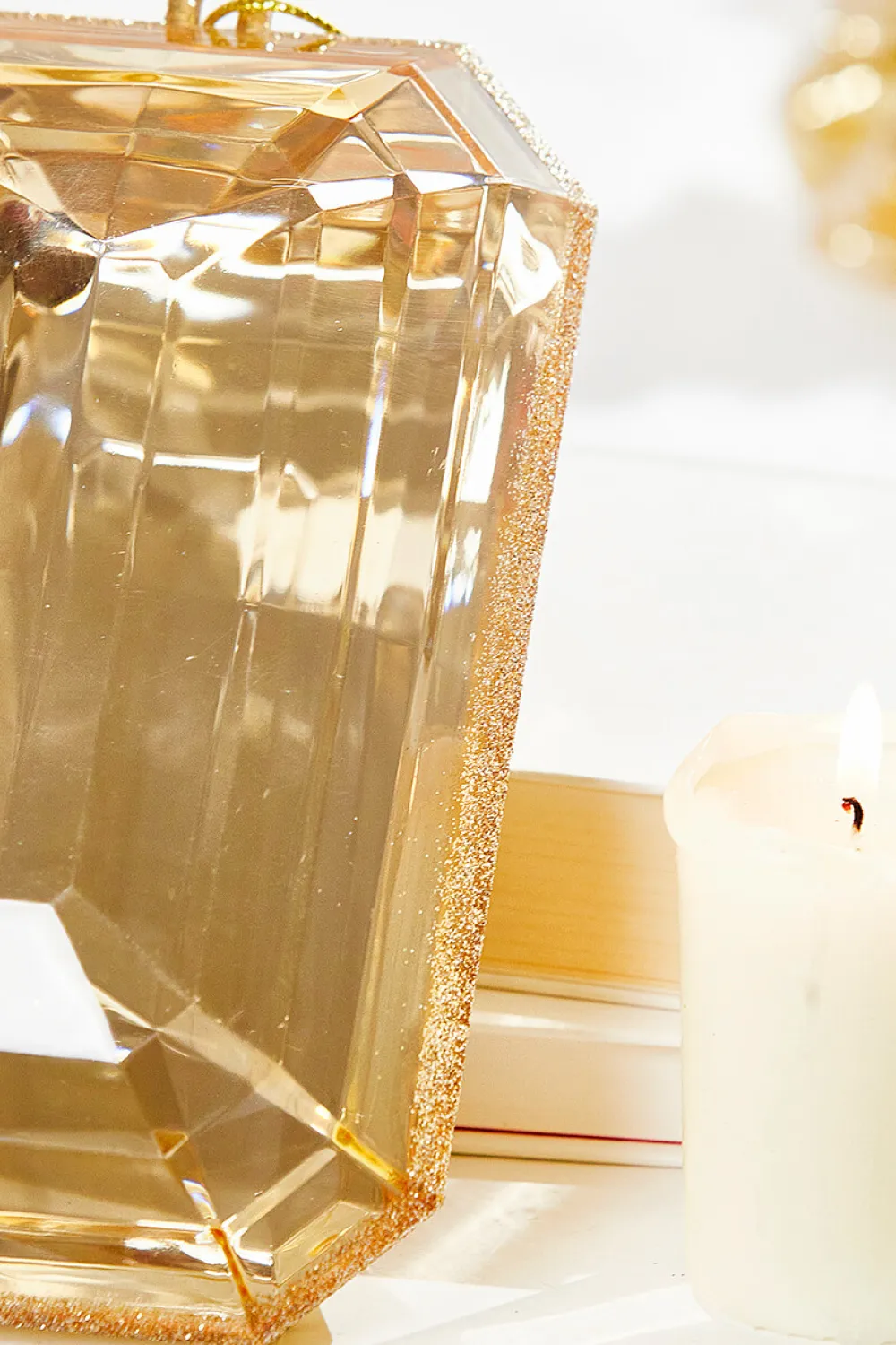 Decorator's Warehouse 8" Champagne Jewel Ornament > Jewels|Nutcracker
