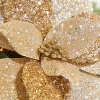 Decorator's Warehouse 19" Champagne Metallic Poinsettia Stem > Sugar & Spice|Christmas Decor